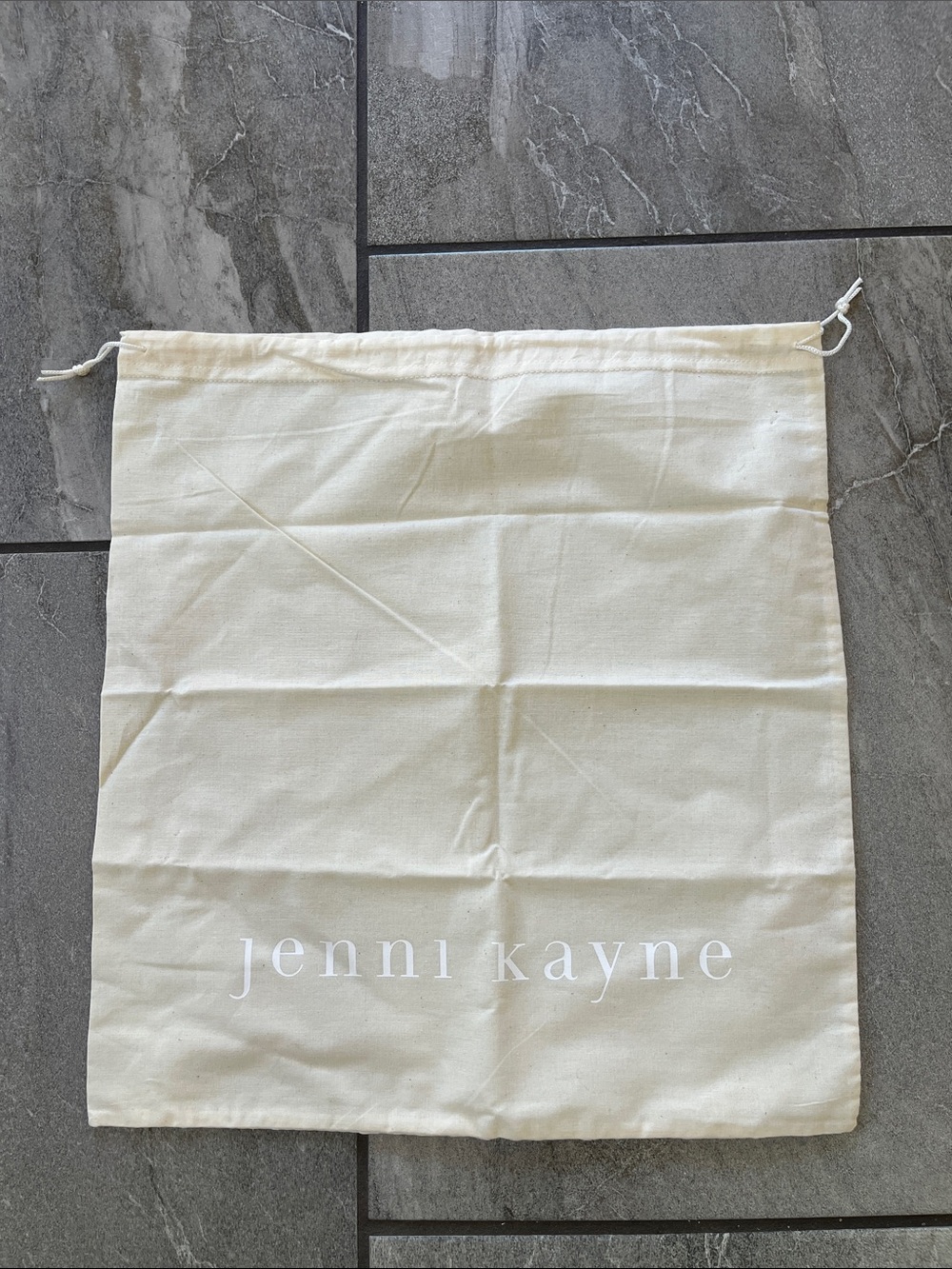 🤍 Jenni Kayne Dust Bag Shoes Purses Linen Cream White